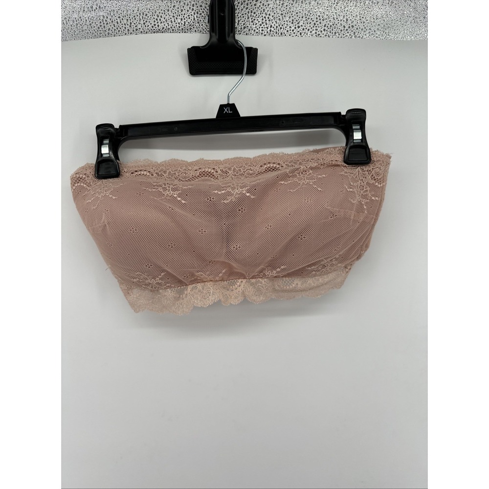 Spanx Bra Beige Lace Undie-Tectable Bandeau Size M #30031R